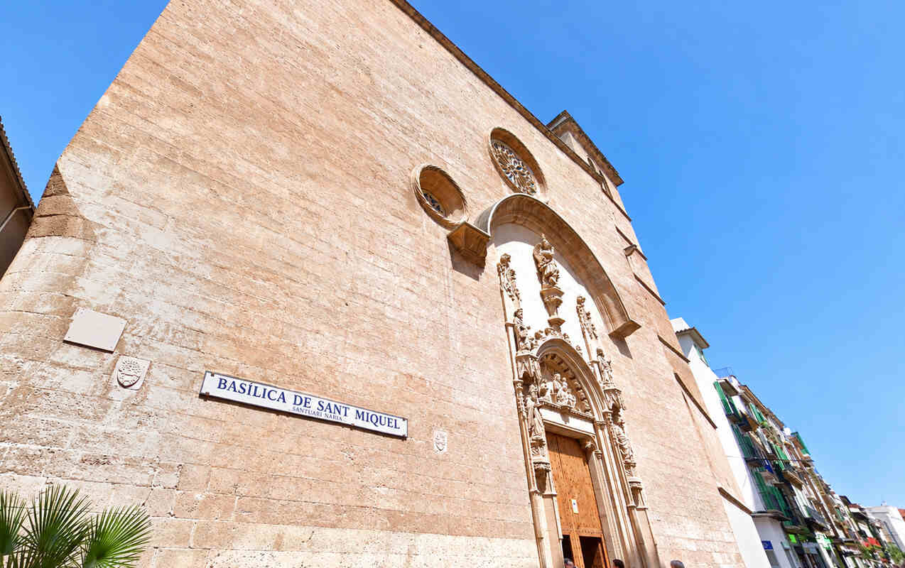 La basílica de Sant Miquel en el centro histórico de Palma